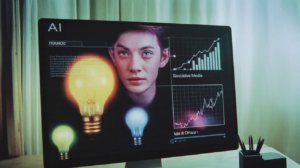 AI generating social media ideas and performance visuals for marketing - Blend Europe