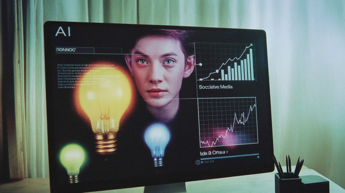 AI generating social media ideas and performance visuals for marketing - Blend Europe